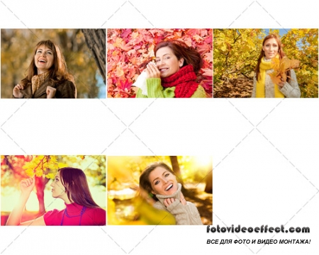      | Beautiful girl in autumn park, 3 -  