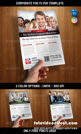 Corporate PSD Flyer Template