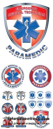 Stock: EMT Paramedic Medical Design Shield