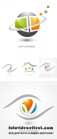 Stock: Business logos vector