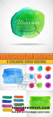   | Watercolor Shapes, 