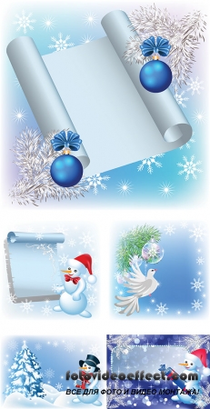 Stock: Christmas background with parchment