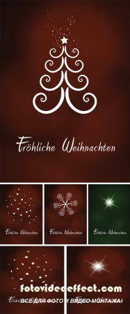 Stock: Happy Christmas design, background