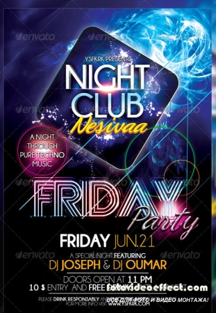 Friday Party Flyer Template