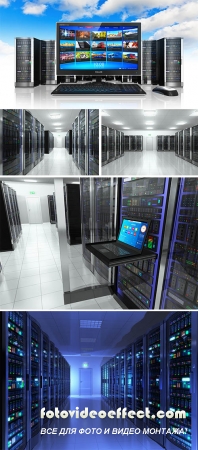  Stock Photo: Server room interior