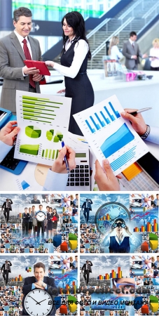 Stock Photo: Business collage