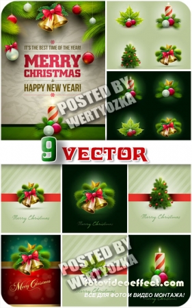    ,    / Christmas background - vector stock