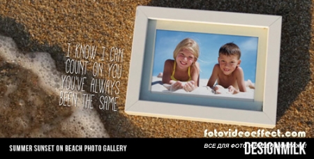 Summer Sunset on Beach Photo Gallery - Project for After Effects (Videohive)