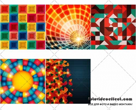      | Colored in abstract style backgrounds 2, 