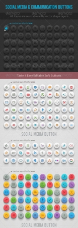 Media & Communication Buttons