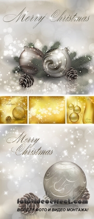Stock: Merry Christmas greeting card