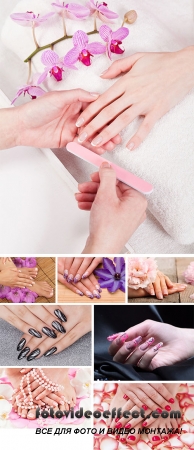 Stock Photo: Manicure and pedicure