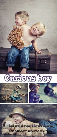 Stock Photo: Curious boy