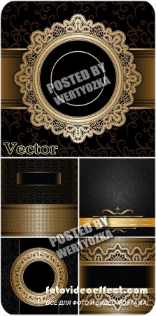         / Black background - stock vector