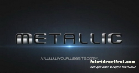 Metallic Black Intro - After Effects Template