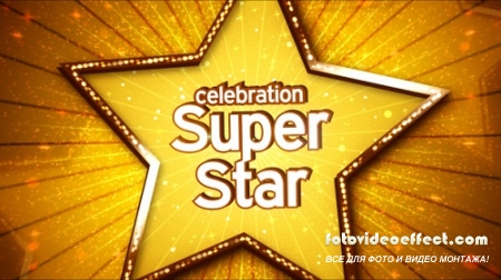   After Effects - Celebration Super Star  Motion Graphics Juvenil