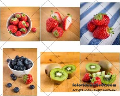     | Fresh kiwi and strawberry,  