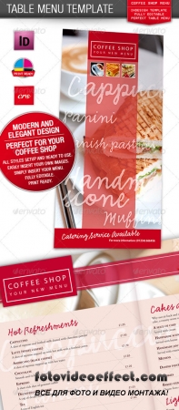 Cafe, Coffee Shop / Restaurant Menu