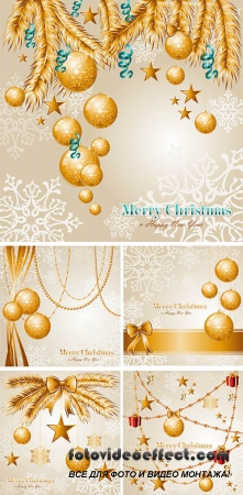 Stock: Luxury Merry Christmas background