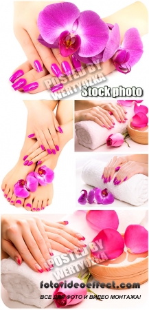 ,    / Nails, manicures and pedicures - stock photos