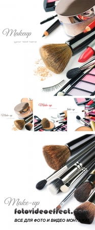 Stock Photo: Colorful make-up products