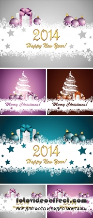 Stock: Vector Merry christmas Backgrounds