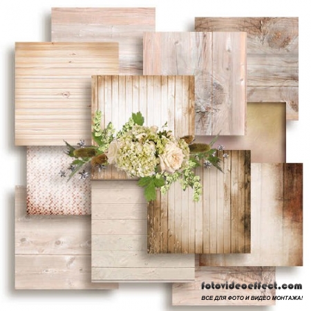 Цифровой скрап-набор - Wood and Roses