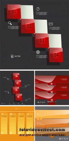 Stock: Infographic steps