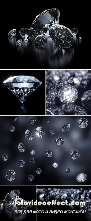 Stock Photo: Falling luxury diamonds