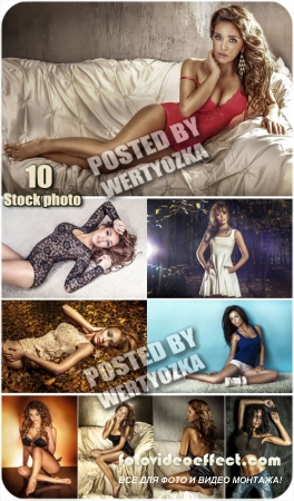     / Beautiful and charming girls - stock photos