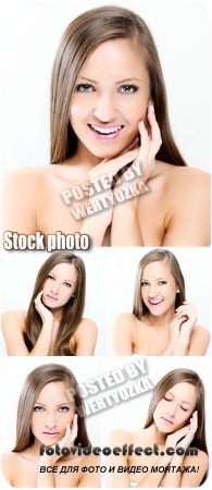     / Girl with a beautiful smile - stock photos