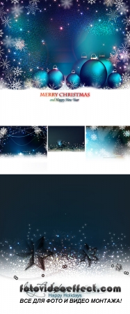 Stock: Night Christmas backgrounds