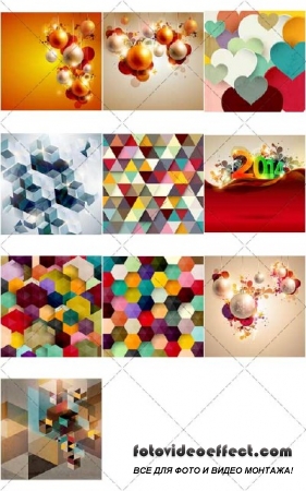      | Holidays in abstract style backgrounds 7, 