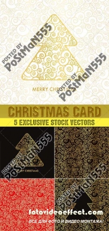    ,  | Beautiful golden Christmas cards, backgrounds, 