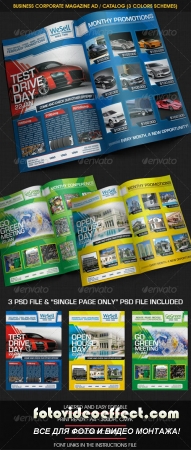 Business Corporate Magazine Ad / Catalog (3 color)