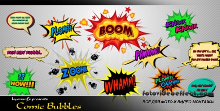 Comic Bubbles - Project for After Effects (Videohive)