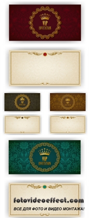 Stock: Elegant template for vip luxury invitation