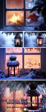 Stock Photo: Christmas Lantern