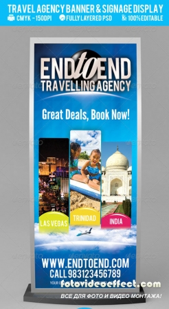 Travel Agency Banner & Signage Display
