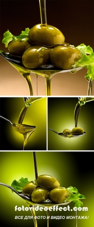 Stock Photo: Olio e olive