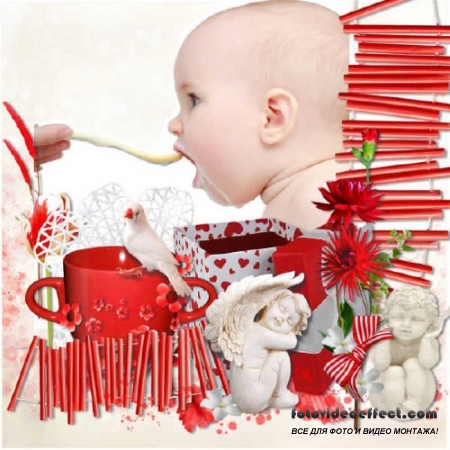 Скрап-набор - My dream in red