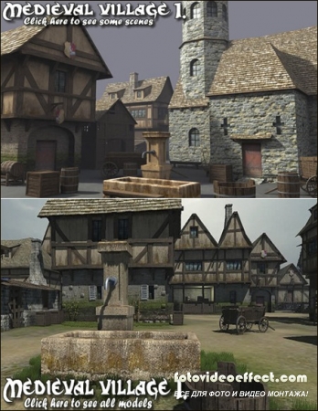 DEXSOFT-GAMES  Medieval Village 1. model pack