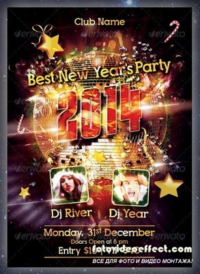 GraphicRiver - New Year Party Flyer - 3468925
