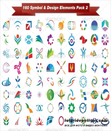 160 Symbol & Design Elements Pack 2