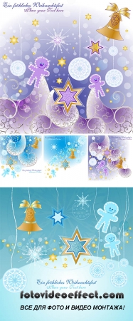 Stock: Fabulous backgrounds with Christmas symbols
