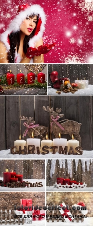 Stock Photo: Rustic christmas 