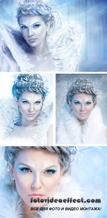 Stock Photo: Winter woman