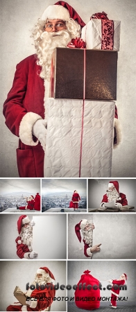 Stock Photo: Elderly Santa Claus
