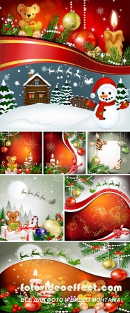 Stock: Christmas decoration with candles