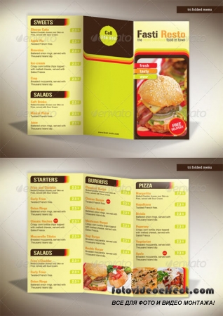 Tri-fold Menu Fasti-Resto